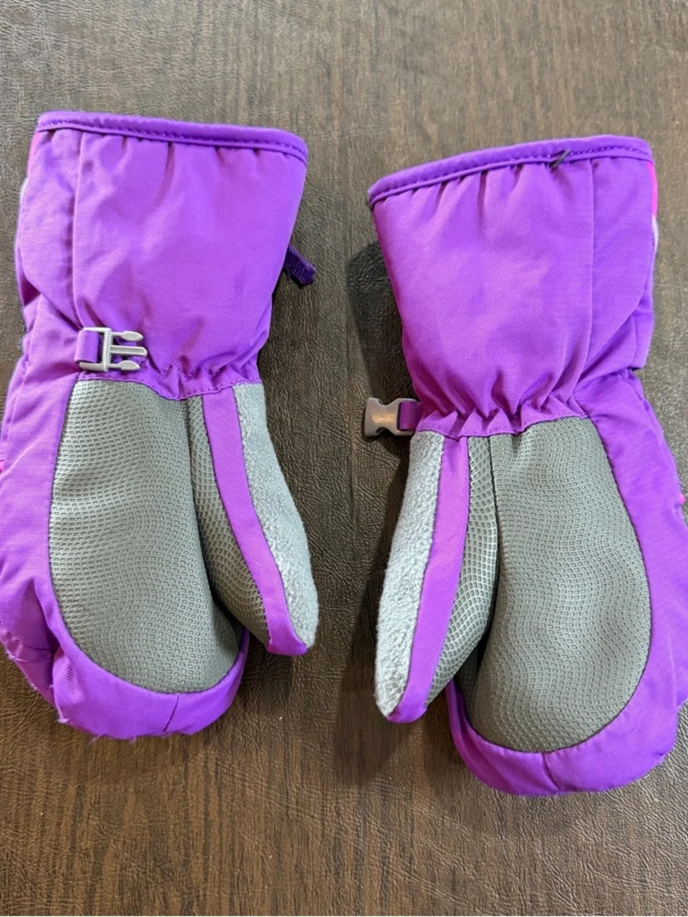 Head Purple and Pink Kids Winter Mittens Sz Small